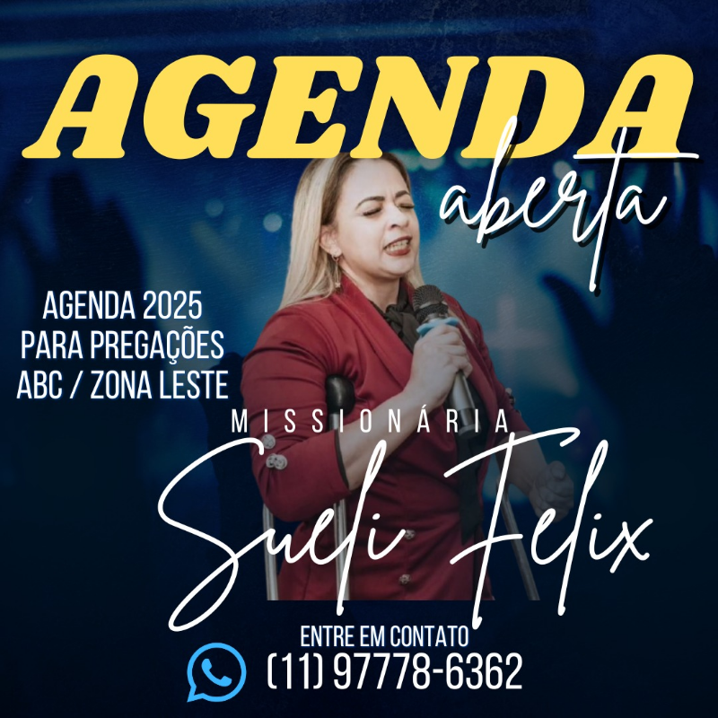 Agenda Aberta Missionaria Sueli Felix